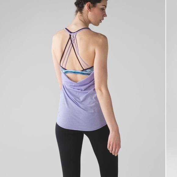 Lululemon athletica Lighten Up Tank, heathered lilac, size 6 - Picture 3 of 12